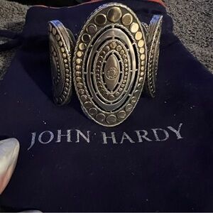 John Hardy Silver and Gold Cuff Bracelet